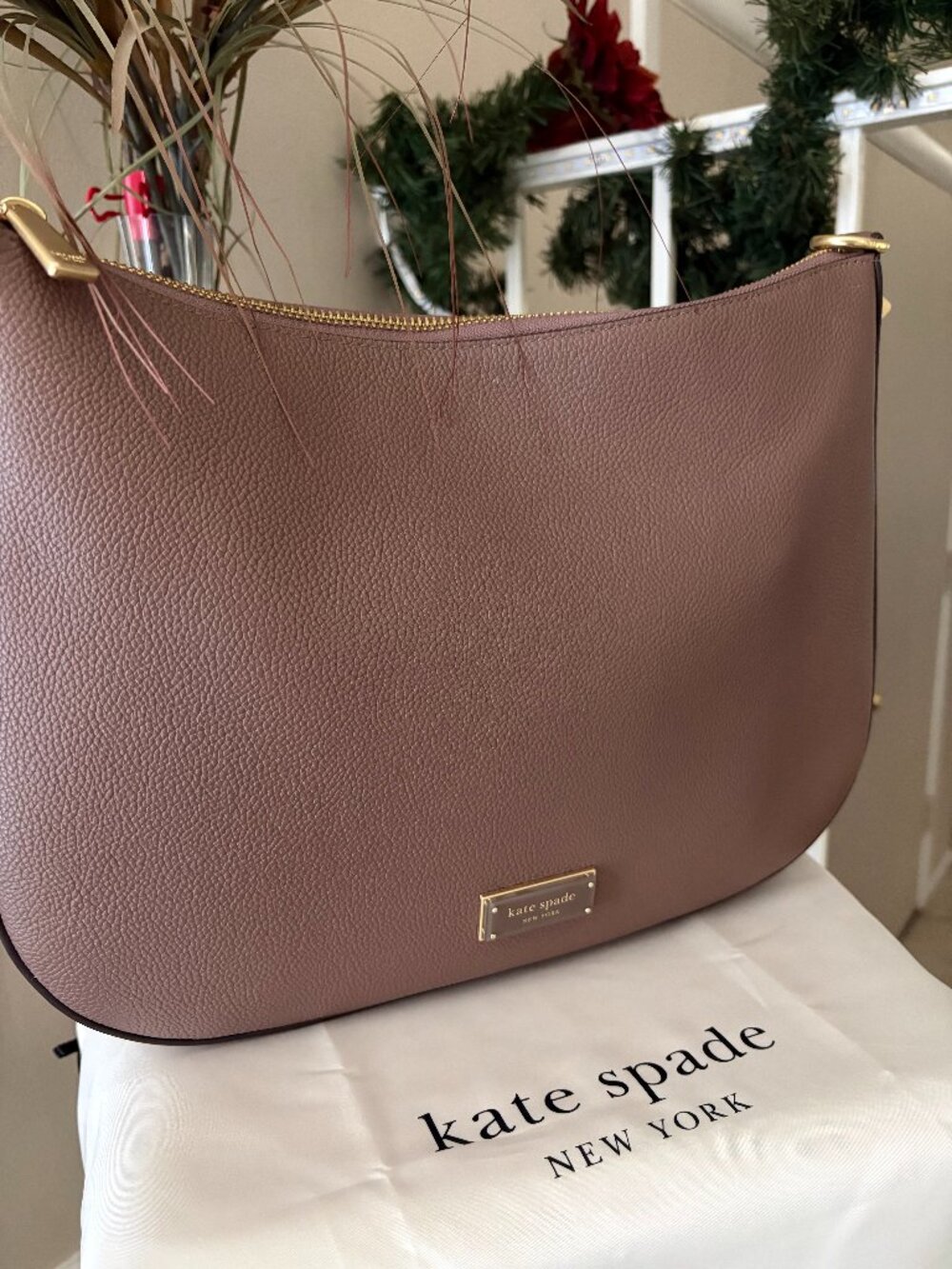 Kate Spade Liv Large Shoulder Bag -- Warm Acorn